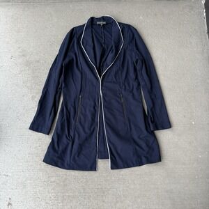 grayse women's blue open cardigan made in USA size XL